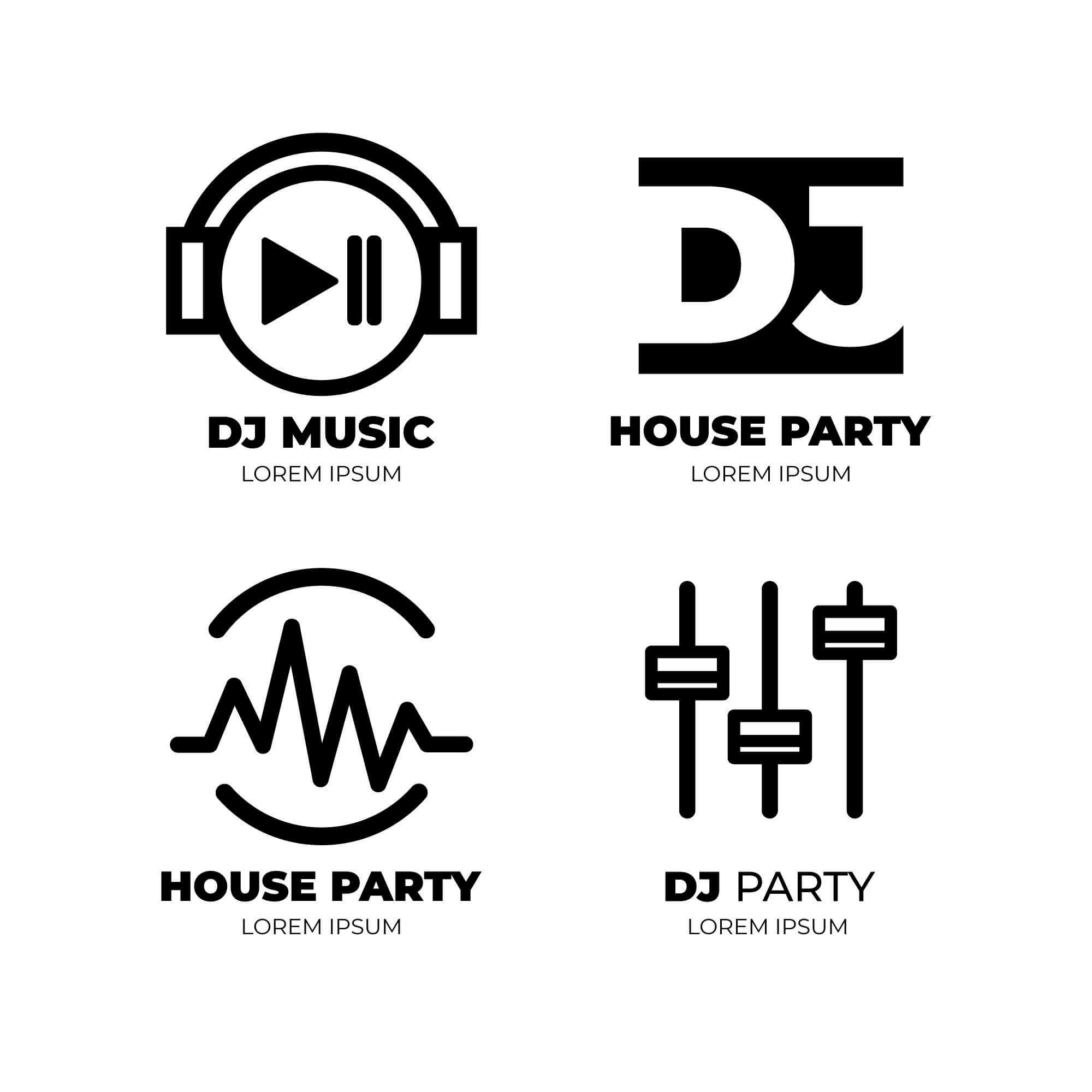 dj logo design