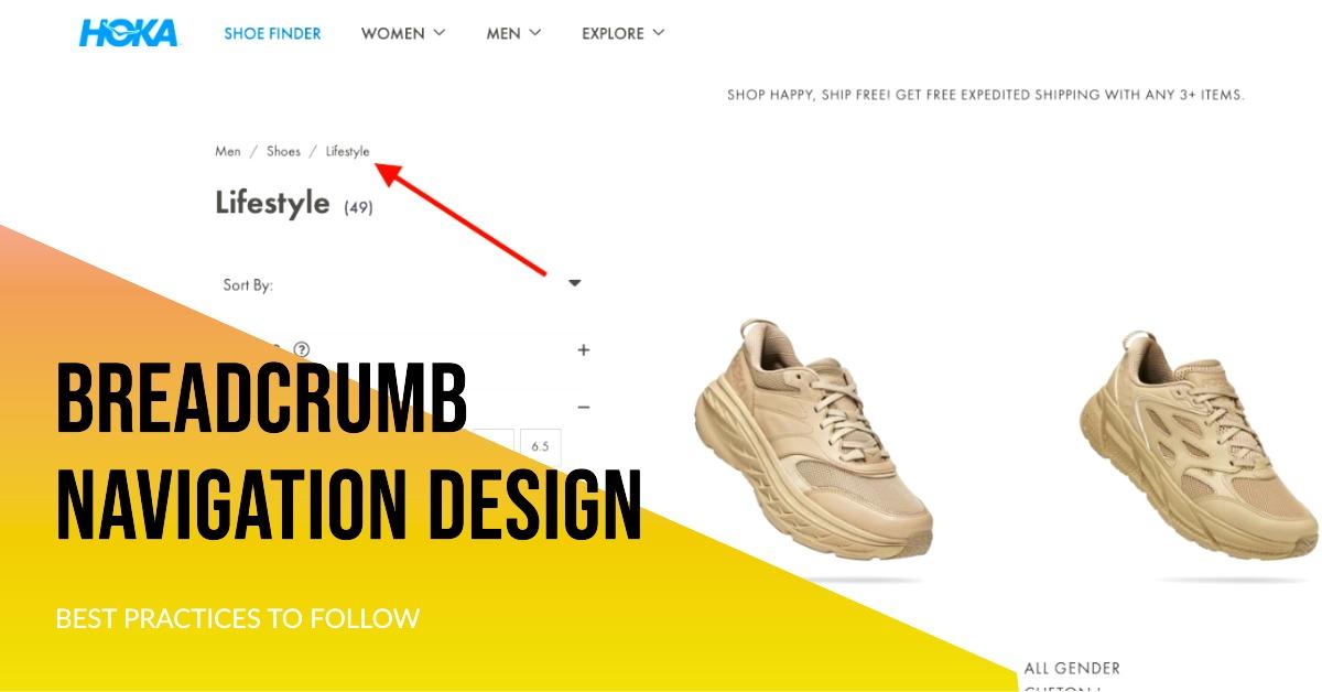 Breadcrumb Navigation Design