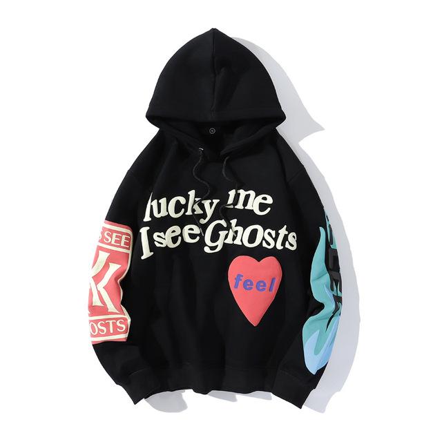 Kanye West's Lucky Me I See Ghost Hoodie A Closer Look