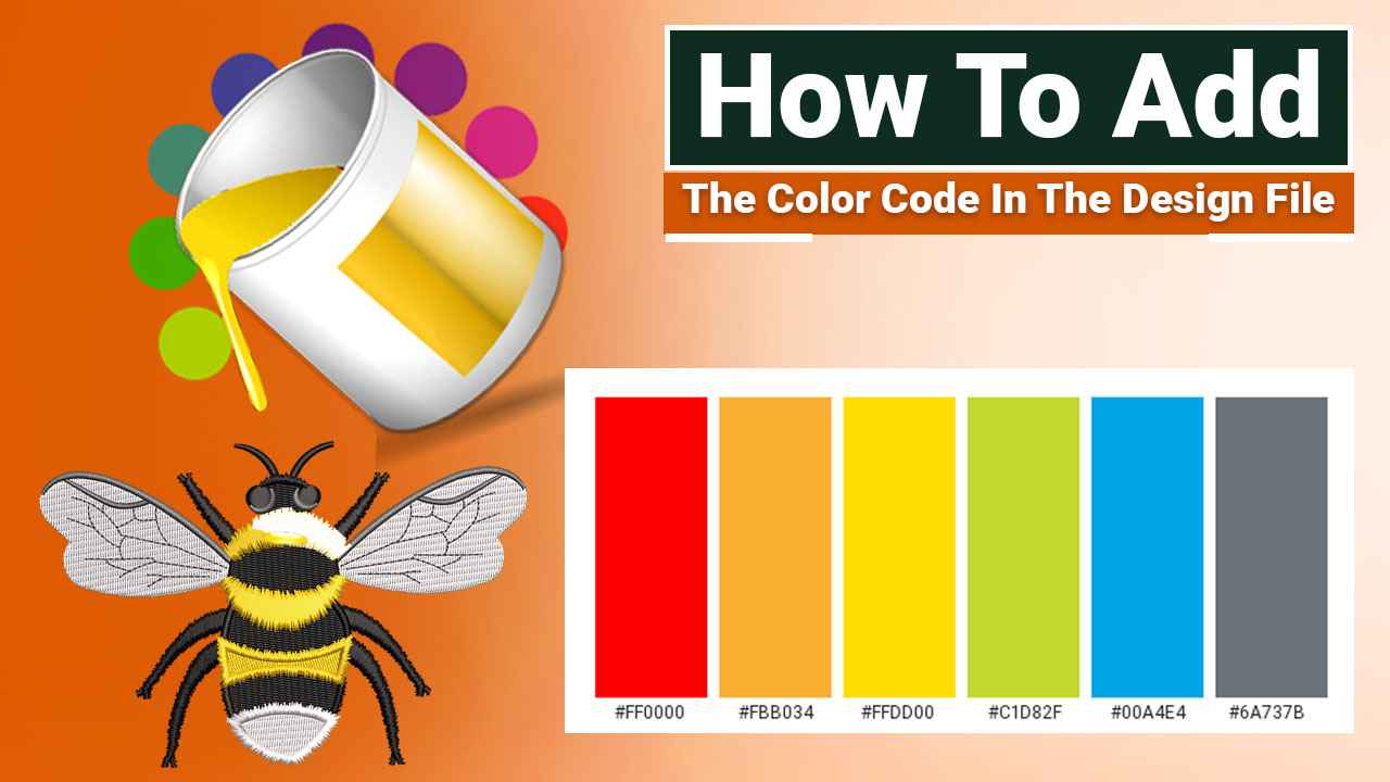 How To Add The Color Code In The Design File