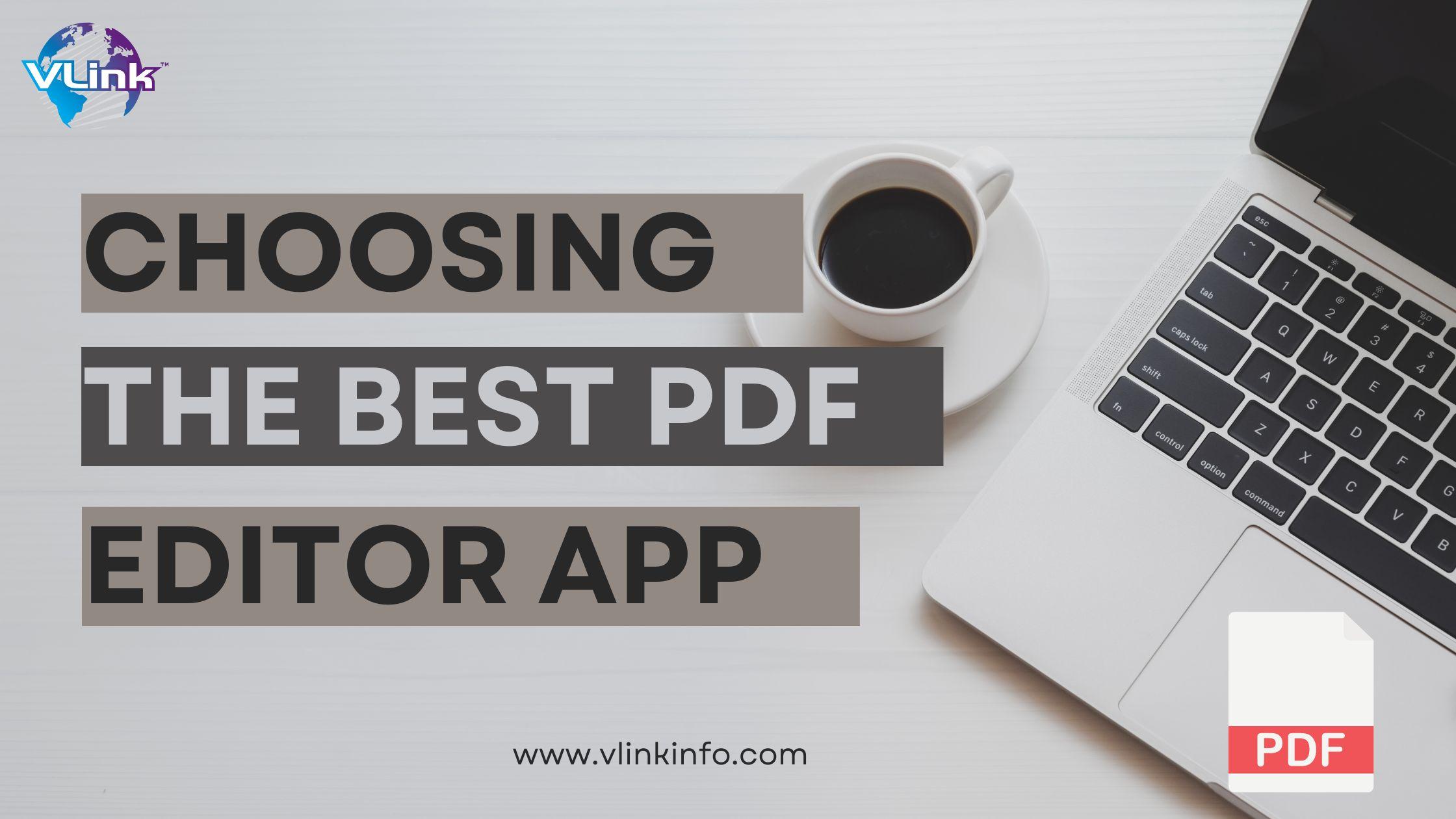 Best PDF Editor App