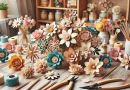 DIY wooden flowers